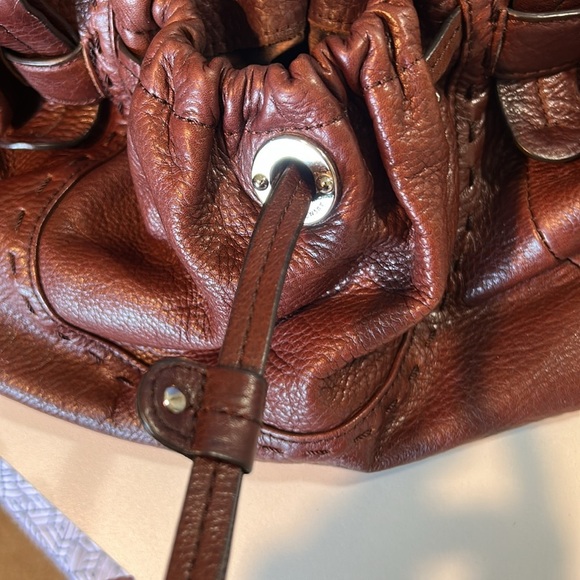 B.MAKOWSKY HOBO RICH BROWN SOFT LEATHER SHOULDER BAG - Picture 12 of 15